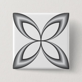 butterfly arabesque 15 cm square badge