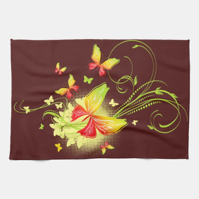 Butterfly Art 5A Kitchen Towels (Horizontal)