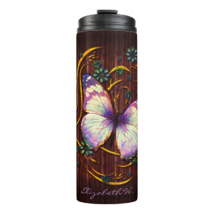 Butterfly Art 6 Options Thermal Tumbler