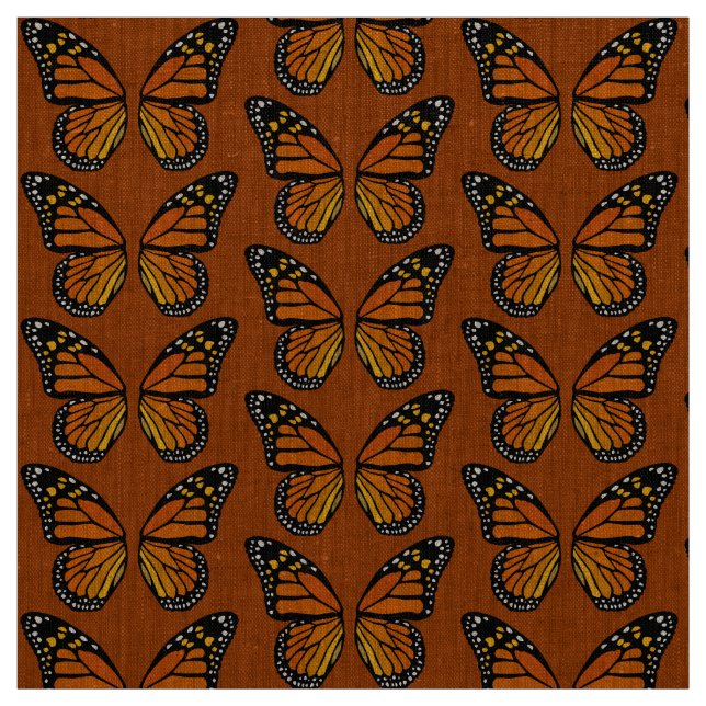 Butterfly Art Fabric Monarch Butterfly Pattern (Swatch)