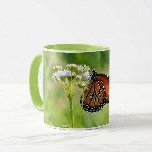 Butterfly Art Monarch Wildflower Mug Cup