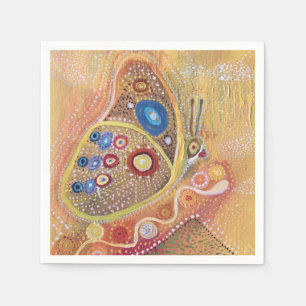 Butterfly Art Painting  Cocktail Paper Napkins