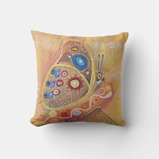 Butterfly Art Painting  Throw Pillow (Front)