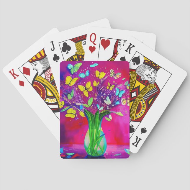 Butterfly Art Playing Cards (Back)