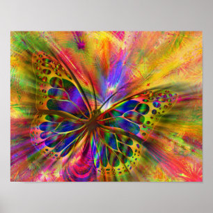 butterfly art poster