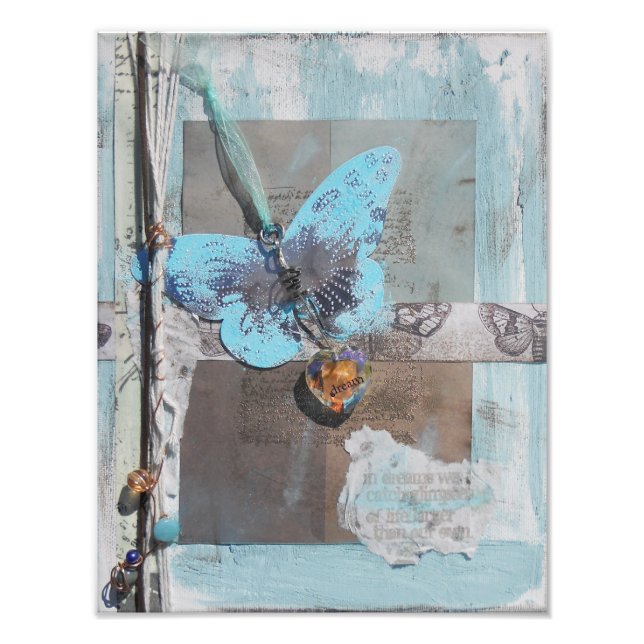 Butterfly Art Quote Photo Print (Front)