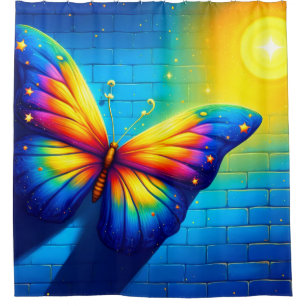 Butterfly Art Shower Curtain