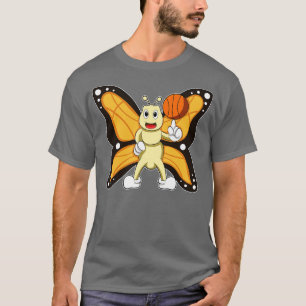 Butterfly as Sports with Basketball T-Shirt