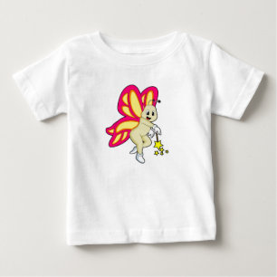Butterfly as Wizard with Magic wand Baby T-Shirt