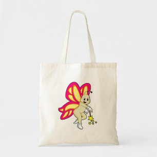 Butterfly as Wizard with Magic wand Tote Bag