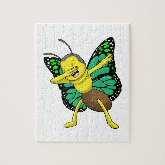 Butterfly at Hip Hop Dance Dab Jigsaw Puzzle (Vertical)