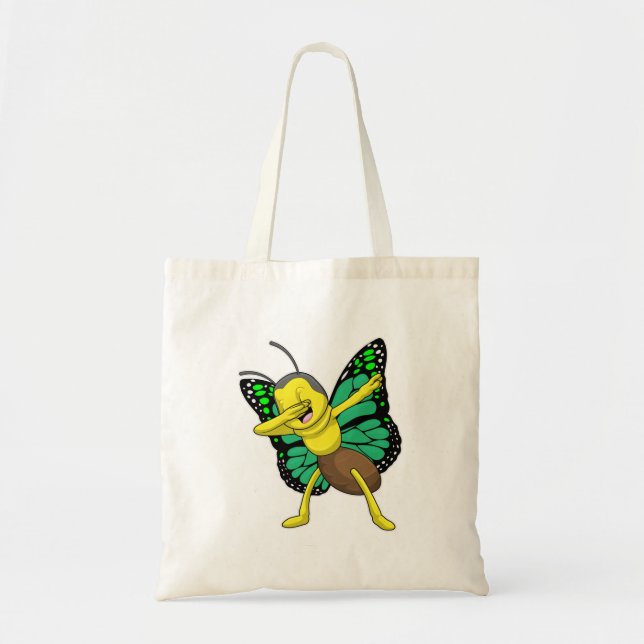 Butterfly at Hip Hop Dance Dab Tote Bag (Front)