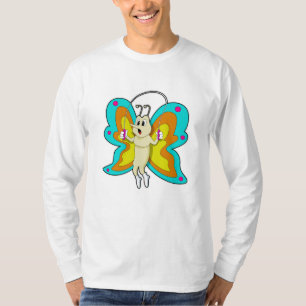 Butterfly at Jumping rope Fitness T-Shirt