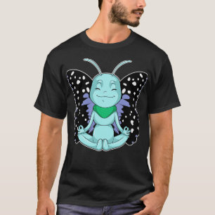 Butterfly at Yoga Stretching Legs T-Shirt