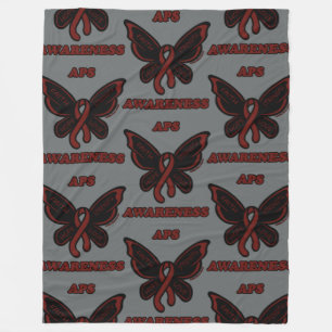 Butterfly/Awareness...APS Fleece Blanket