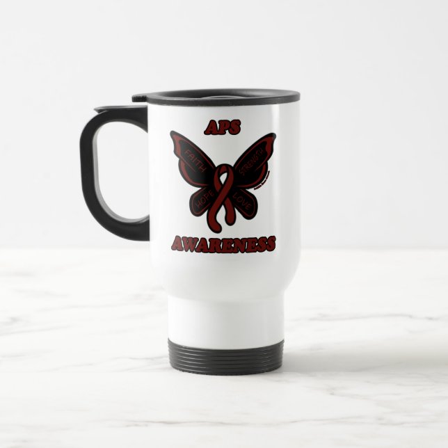 Butterfly/Awareness...APS Travel Mug (Left)
