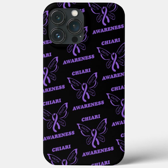 Butterfly/Awareness...Chiari  Case-Mate iPhone Case (Back)