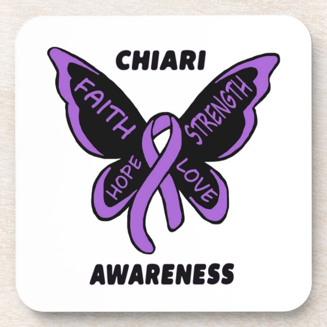 Butterfly/Awareness...Chiari Coaster (Front)