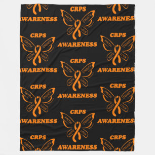 Butterfly/Awareness...CRPS Fleece Blanket