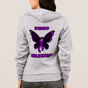 Butterfly/Awareness...Fibro Hoodie