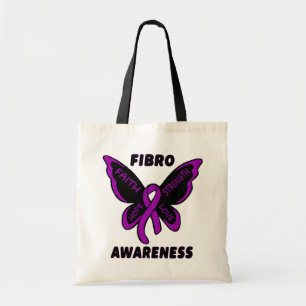 Butterfly/Awareness...Fibro Tote Bag