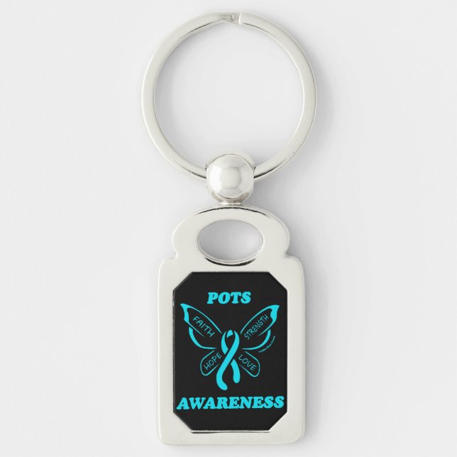 Butterfly/Awareness...POTS Key Ring (Front)