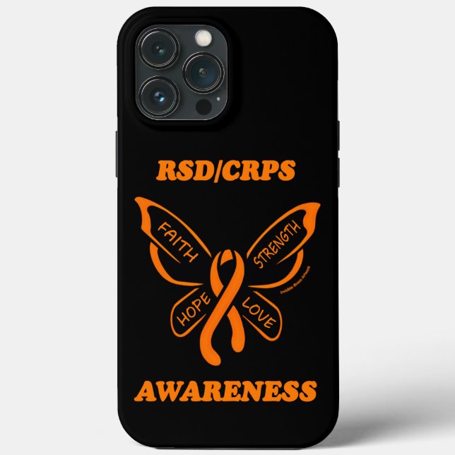 Butterfly/Awareness...RSD/CRPS Case-Mate iPhone Case (Back)