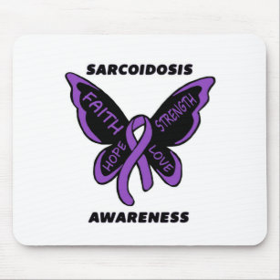 Butterfly/Awareness...Sarcoidosis Mouse Mat
