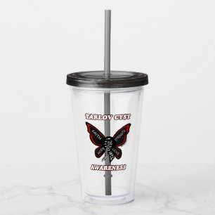 Butterfly/Awareness...Tarlov Cyst Acrylic Tumbler