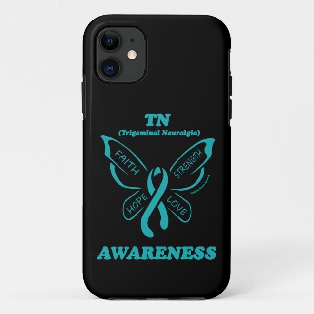 Butterfly/Awareness...TN Case-Mate iPhone Case (Back)