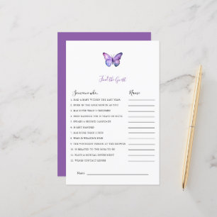 Butterfly Baby Shower Find the Guest Game Party 