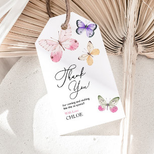 Butterfly Baby Shower  Gift Tags