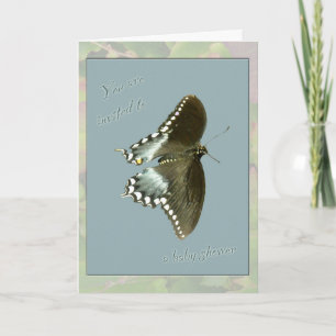 Butterfly Baby Shower Invitation