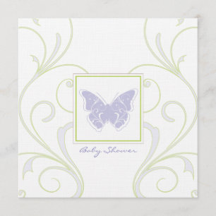 Butterfly Baby Shower Invitation