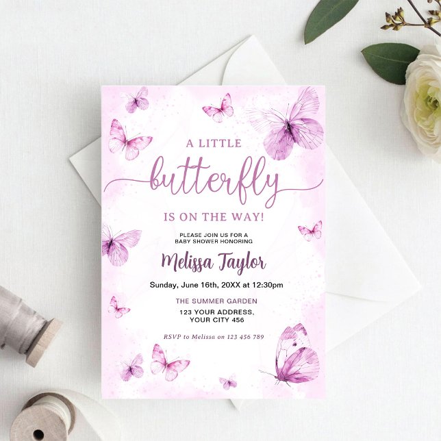 Butterfly Baby Shower Invitation (Creator Uploaded)