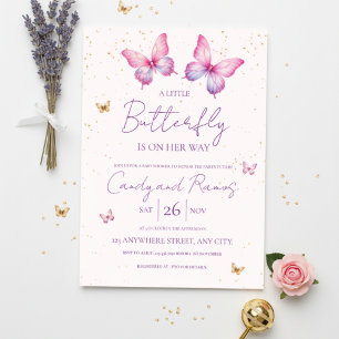 Butterfly Baby Shower Invitation