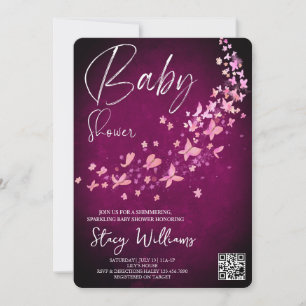 Butterfly Baby Shower Invitation