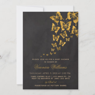 Butterfly Baby Shower Invitation