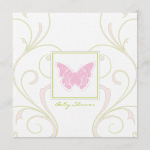 Butterfly Baby Shower Invitation