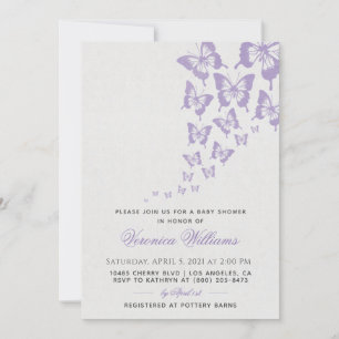 Butterfly Baby Shower Invitation