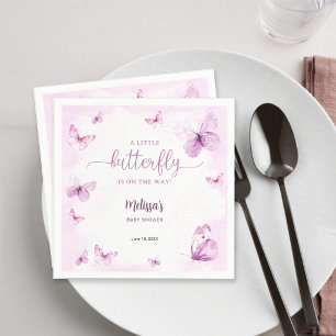 Butterfly Baby Shower Napkin