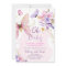 Butterfly Baby Shower Purple Floral Pink Girl Invi