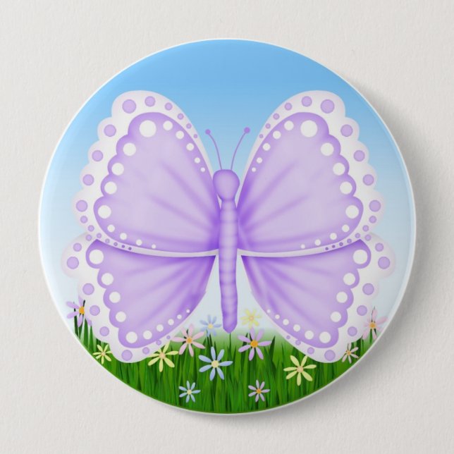Butterfly Back to School, Backpack Pins buttons (Front)