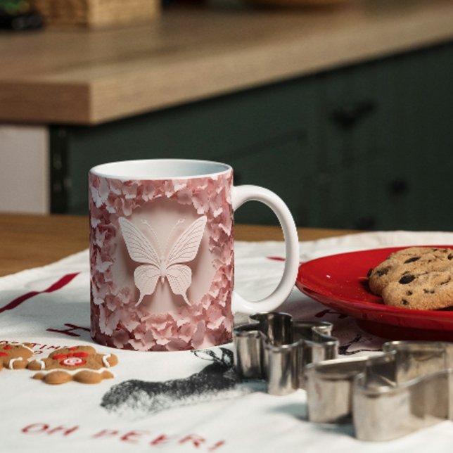 Butterfly Ballet: Sip in Style with 3D Pestal Mug (Creator Uploaded)