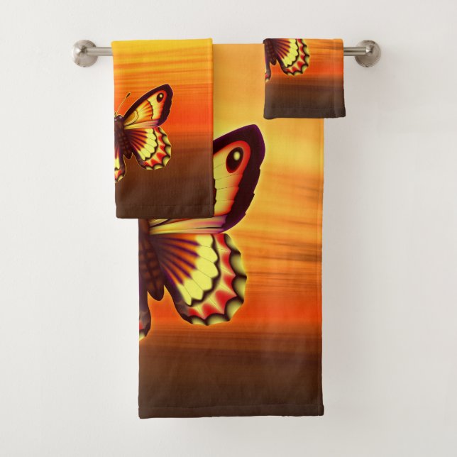 Butterfly Bath Towel Set (Insitu)