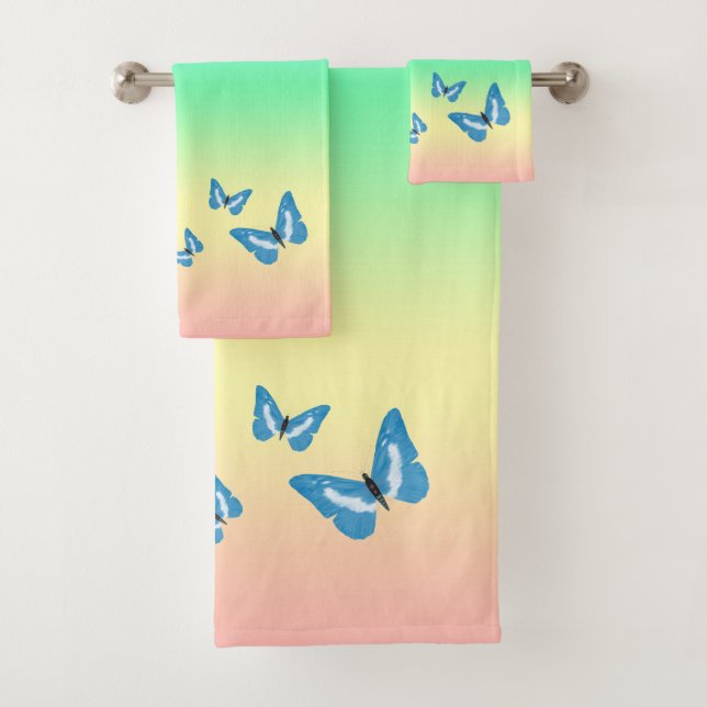 Butterfly Bath Towel Set (Insitu)