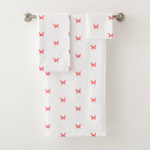 Butterfly bathroom towel set