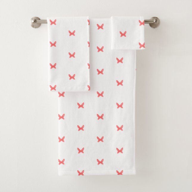 Butterfly bathroom  towel set (Insitu)
