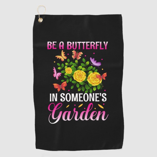 butterfly | Be A Butterfly Golf Towel (Front)