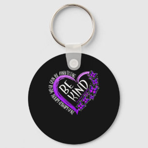 Butterfly Be Kind Purple Overdose Awareness Choose Key Ring